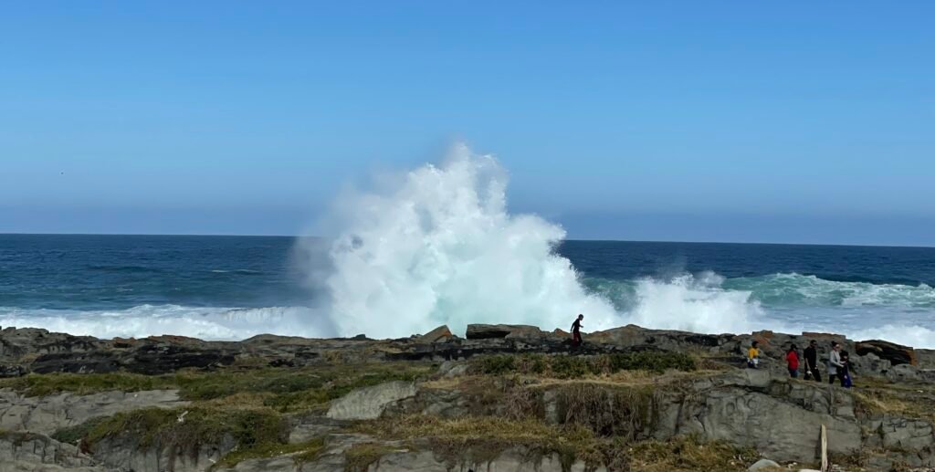 road trip from Cape Town to Johannesburg tsitsikamma waves crushing the shore